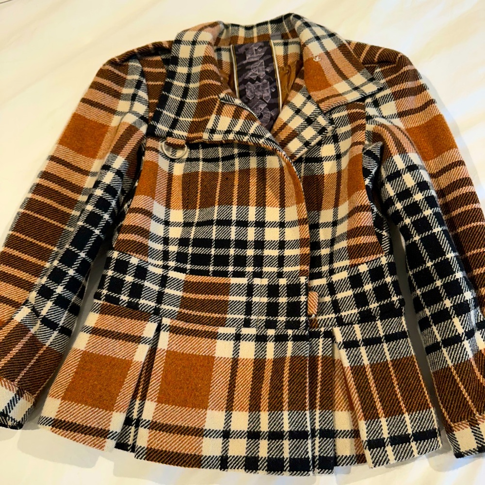 Rare- Vintage- L.A.M.B. Plaid jacket size 6 blazer coat - Picture 11 of 11
